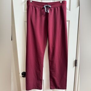 Figs Burgundy Livingston Pants